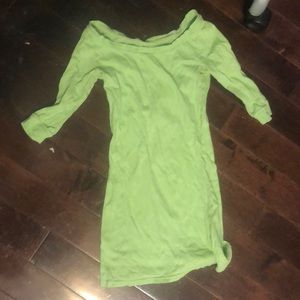 Old Navy Xxs boat neck 3/4 sleeve green top